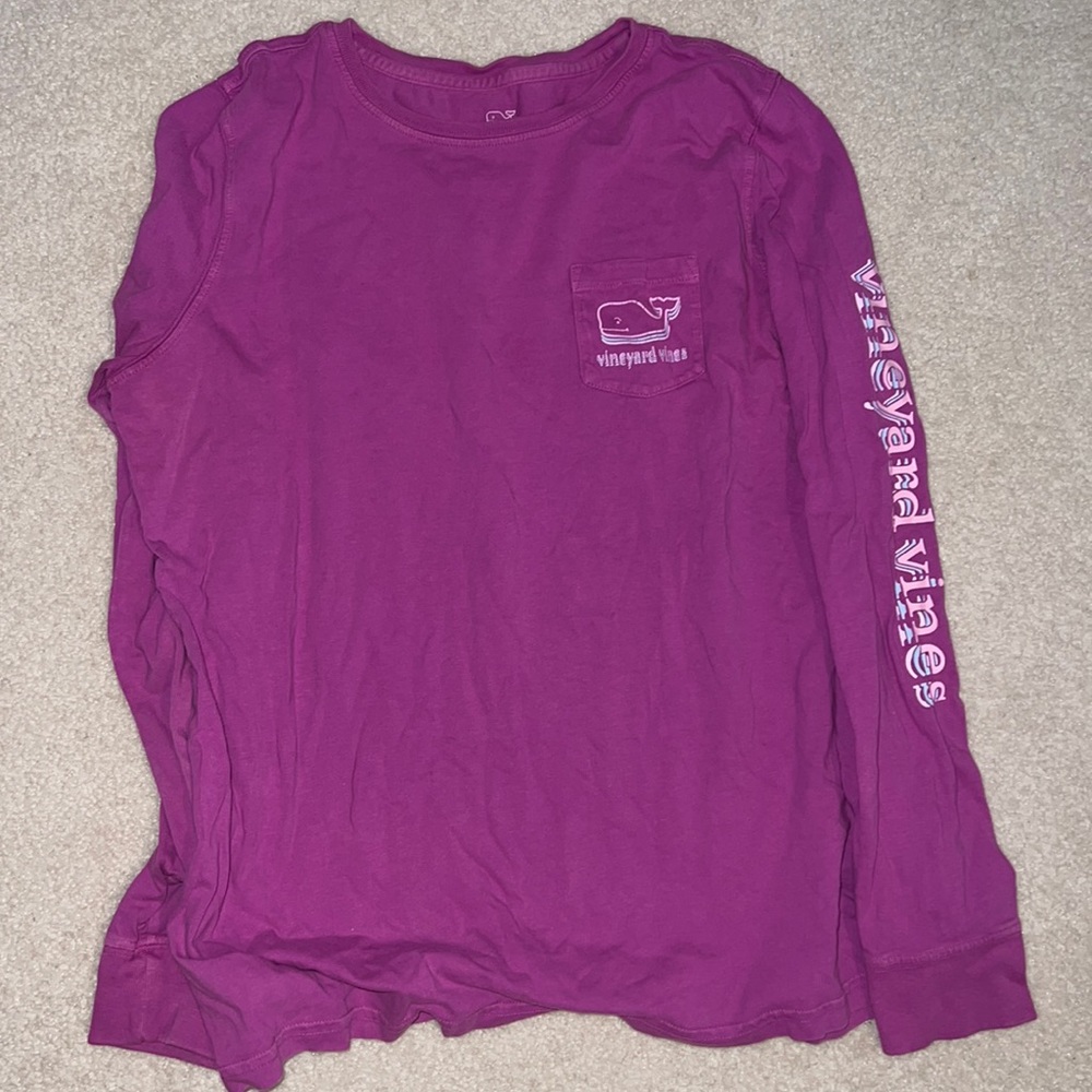 Vineyard Vines Purple Long-Sleeve Tee